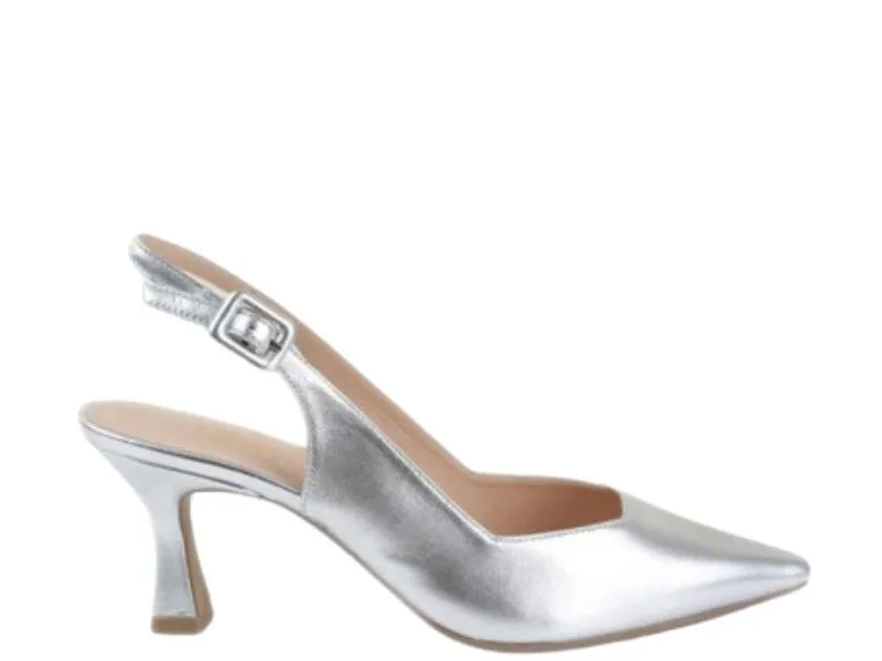 ZAPATO SALÓN DESTALONADO JUCO LODI EN COLOR COSMOS PLATA
