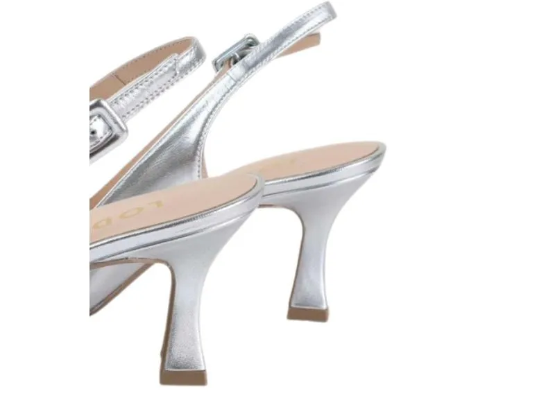 ZAPATO SALÓN DESTALONADO JUCO LODI EN COLOR COSMOS PLATA