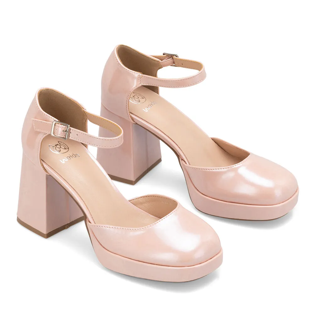 Zapatos Taco Mujer Amalia Rosado Weide