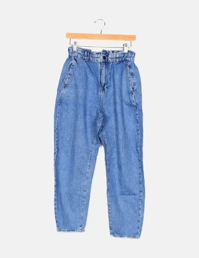 Zara Jeans azul baggy
