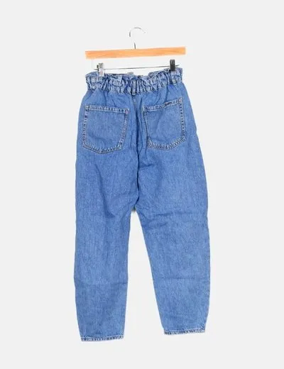 Zara Jeans azul baggy