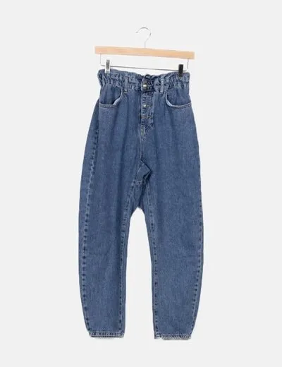 Zara Jeans paperbag baggy