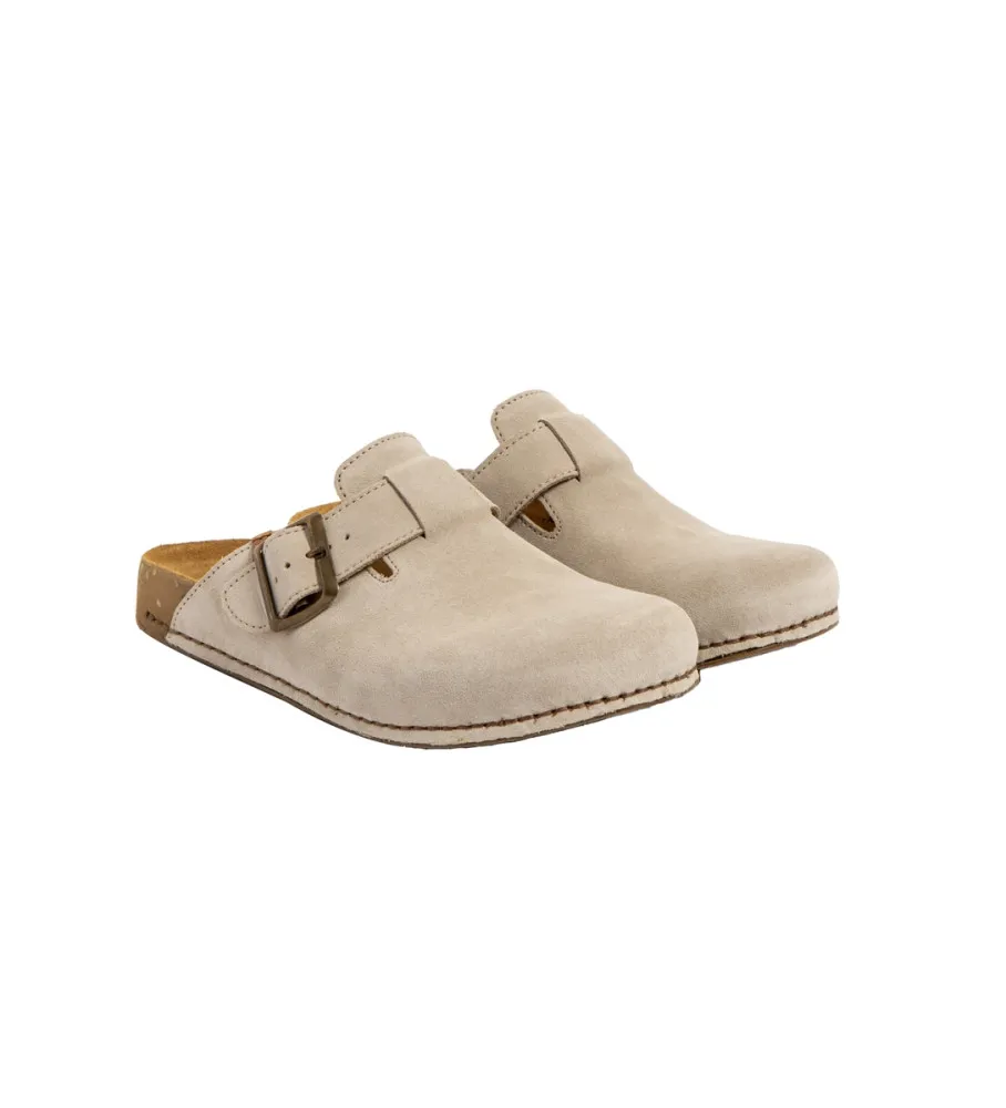 Zuecos de Piel N5796 Balance beige